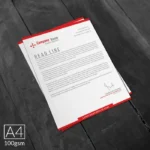 Conqueror letterheads printing in Dubai on premium textured paper