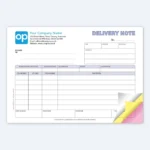 Delivery order book with duplicate and triplicate NCR pads in Dubai