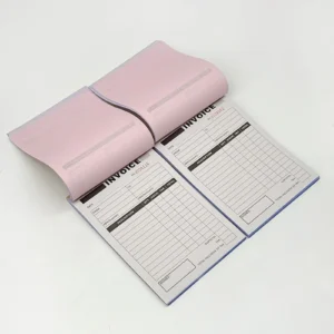 Invoice Book Printing Dubai - Invoice book with custom NCR duplicate and triplicate copies - Color Life Print