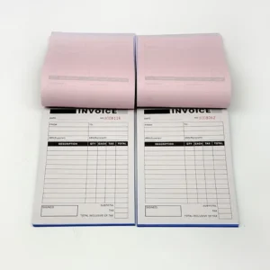 Invoice book with custom NCR duplicate and triplicate copies - Color Life Print (photo 2)