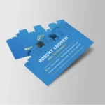 Special Business Cards with Foil, Textured Finish, and Custom Die-Cut in Dubai