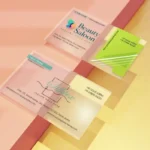 Luxury transparent business card printed in Dubai with sleek and professional finish.