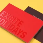Premium Spot UV business cards in Dubai showing glossy logo coating on matte finish