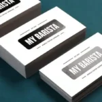 Premium Spot UV business cards in Dubai showing glossy logo coating on matte finish
