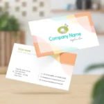 Velvet laminated business cards Dubai with smooth matte finish on front and back.