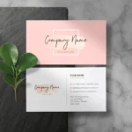 Velvet laminated business cards Dubai with smooth matte finish on front and back.