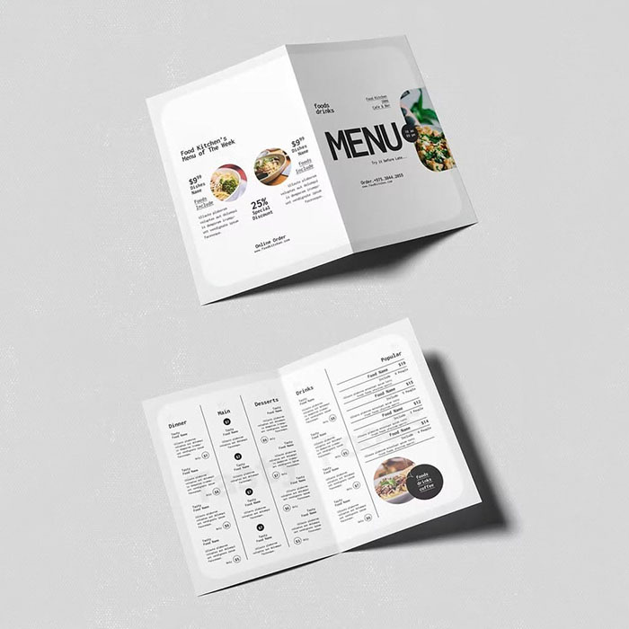 Bi-Fold Brochure Printing Dubai – Custom Bi-Fold Brochures UAE