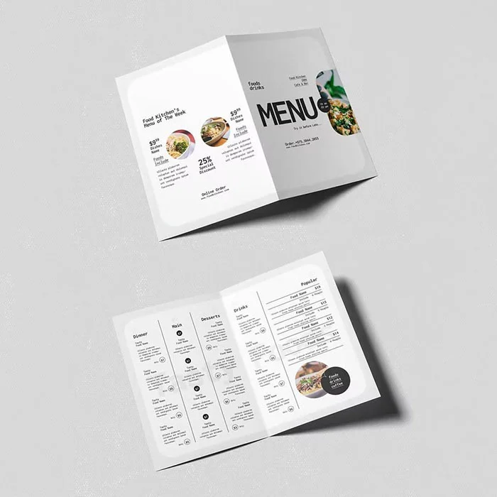 Bi-fold brochures with full colour print - Color Life Print (photo 2)