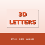 Custom 3D letter signs Dubai – 3D letter signs services Dubai