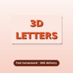 Urgent 3D letter signs Dubai – fast UAE delivery
