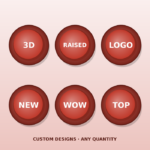 Custom 3D raised stickers Dubai – 3D raised stickers printing services Dubai