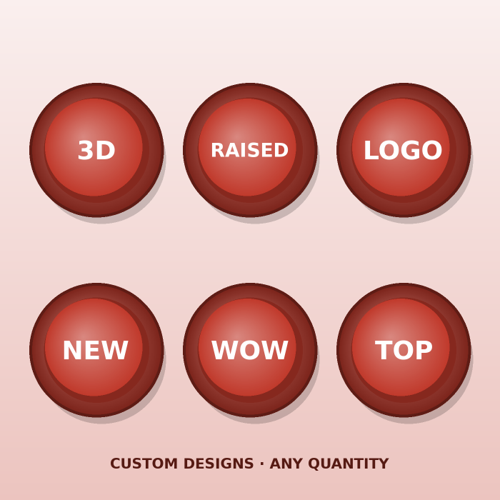 Custom 3D raised stickers Dubai – 3D raised stickers printing services Dubai