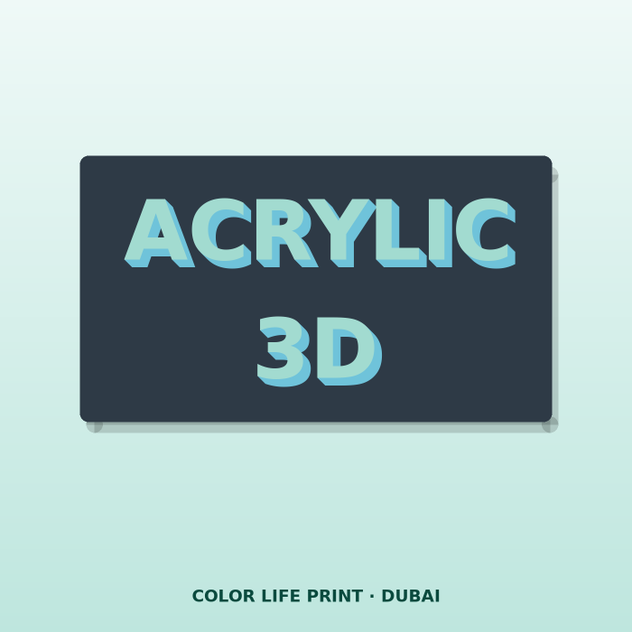 Acrylic 3D Letters Dubai – Custom 3D Letters UAE