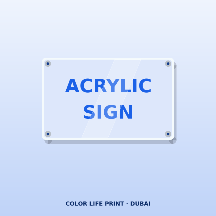 Acrylic Sign Boards Dubai – Custom Sign Boards UAE