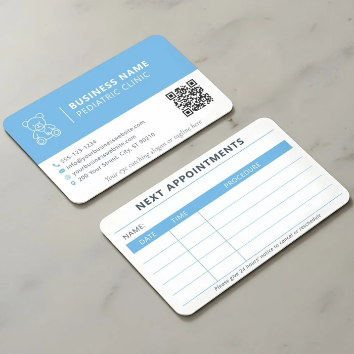 Appointment Cards Printing Dubai - Appointment cards with full colour print - Color Life Print