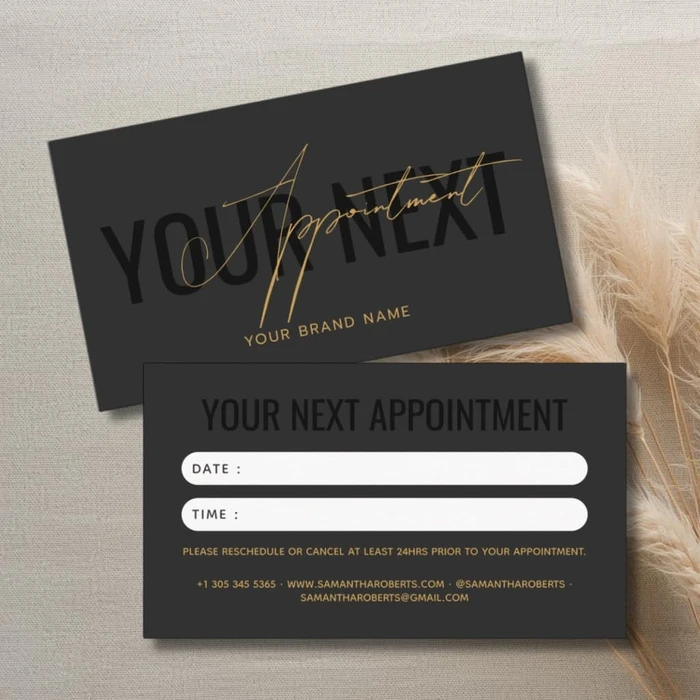 Appointment cards with full colour print - Color Life Print (photo 2)