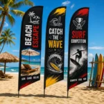 Beach Flags Dubai - Beach flags with full colour print - Color Life Print