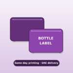 Same-day bottle labels printing Dubai – fast UAE delivery