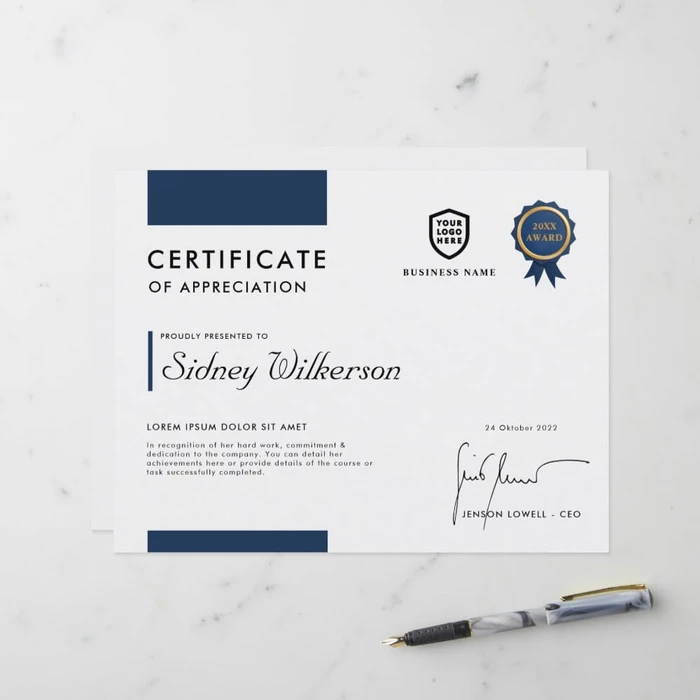 Company certificates with full colour print - Color Life Print (photo 2)
