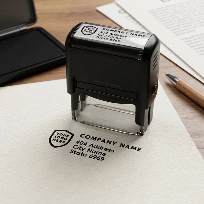 Company Stamp Making Dubai - Company stamp custom made with your company details - Color Life Print