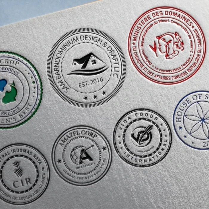 Company stamp custom made with your company details - Color Life Print (photo 2)