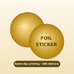 Same-day foil stickers printing Dubai – fast UAE delivery