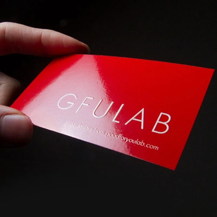 Gloss Laminated Business Cards Dubai - Gloss laminated business cards with full colour print - Color Life Print