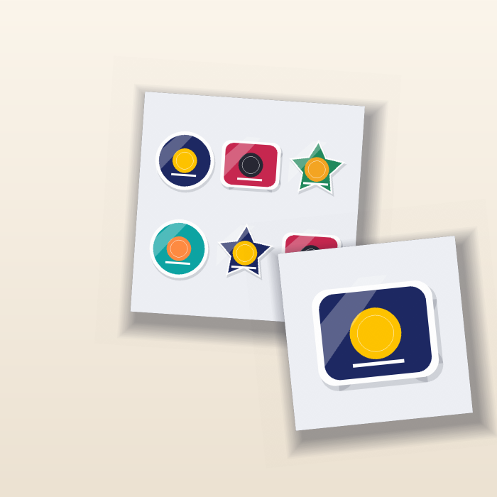 Glossy Stickers Printing Dubai – Custom Promotional Stickers UAE