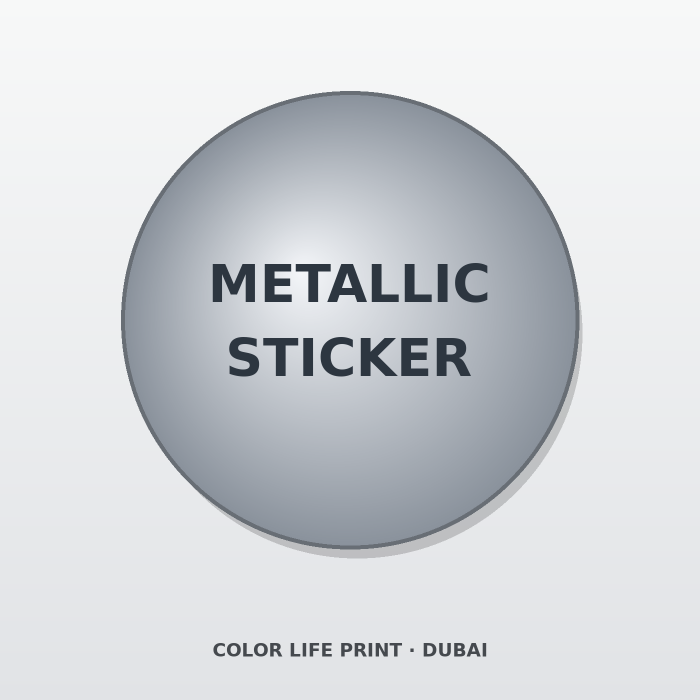 Metallic Stickers Printing Dubai – Custom Promotional Stickers UAE