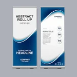 Retractable banner stand printing in UAE - Color Life Print