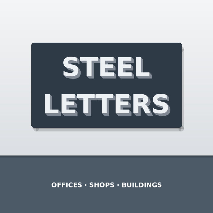 Custom stainless steel letter signs Dubai – stainless steel letter signs services Dubai