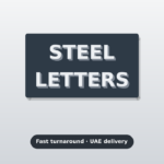 Urgent stainless steel letter signs Dubai – fast UAE delivery