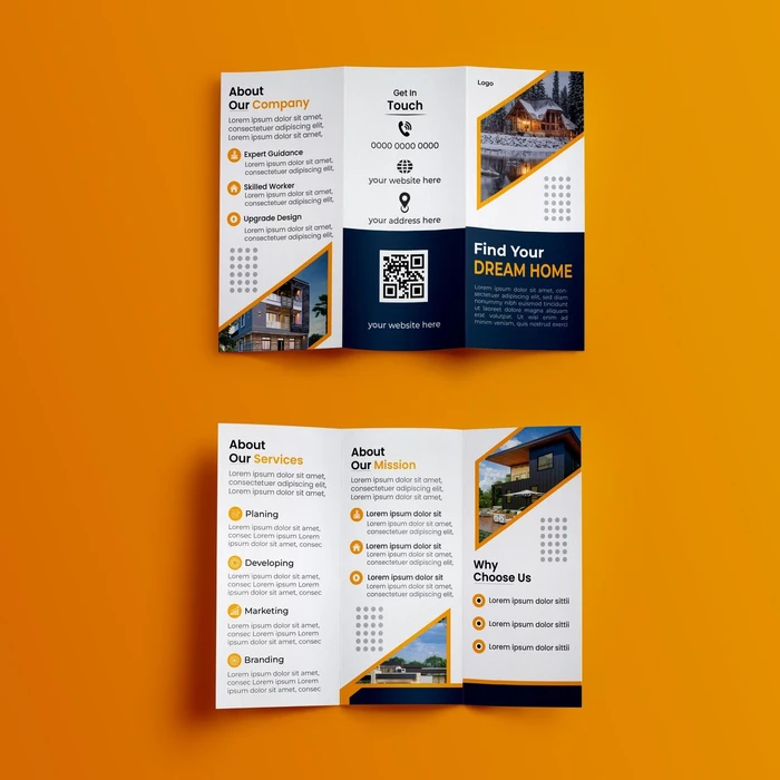 Tri-fold brochure with full colour print - Color Life Print (photo 2)