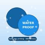 Same-day waterproof stickers printing Dubai – fast UAE delivery