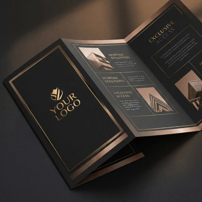 Z-Fold Brochure Printing Dubai - Z-fold brochure with full colour print - Color Life Print