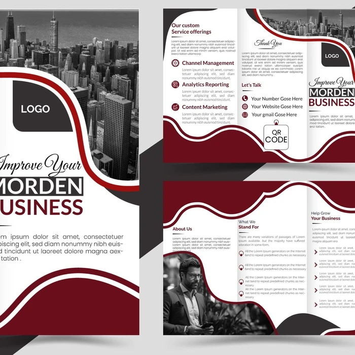 Z-fold brochure with full colour print - Color Life Print (photo 2)